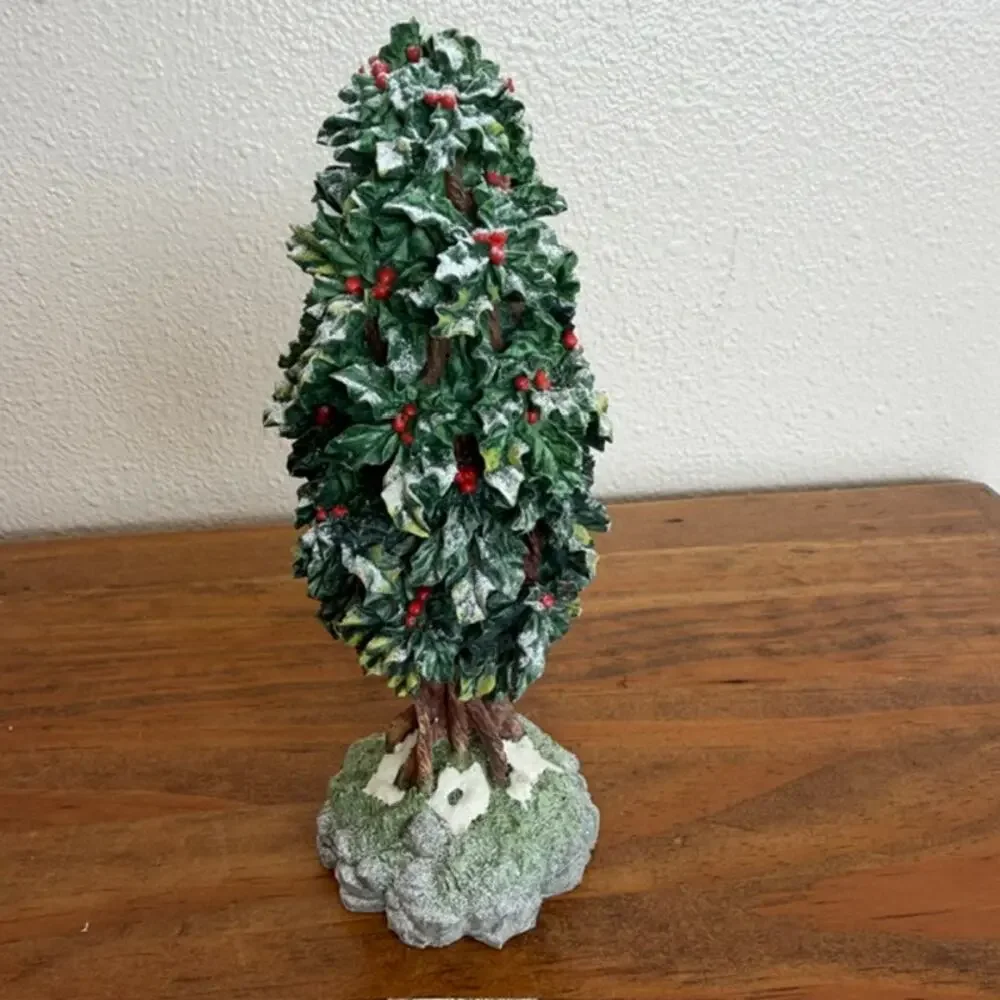 Misc Mixed Lot of Christmas Village Trees - Some Department 56 and Lemax